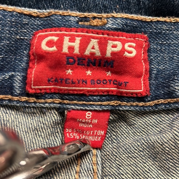 Chaps Denim Katelyn Bootcut Medium-Dark Wash GUC Size: 8 - Picture 5 of 6